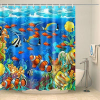 Thumbnail for Rideau de douche poissons tropicaux Rideau de douche ou de baignoire Coco-Rideaux 