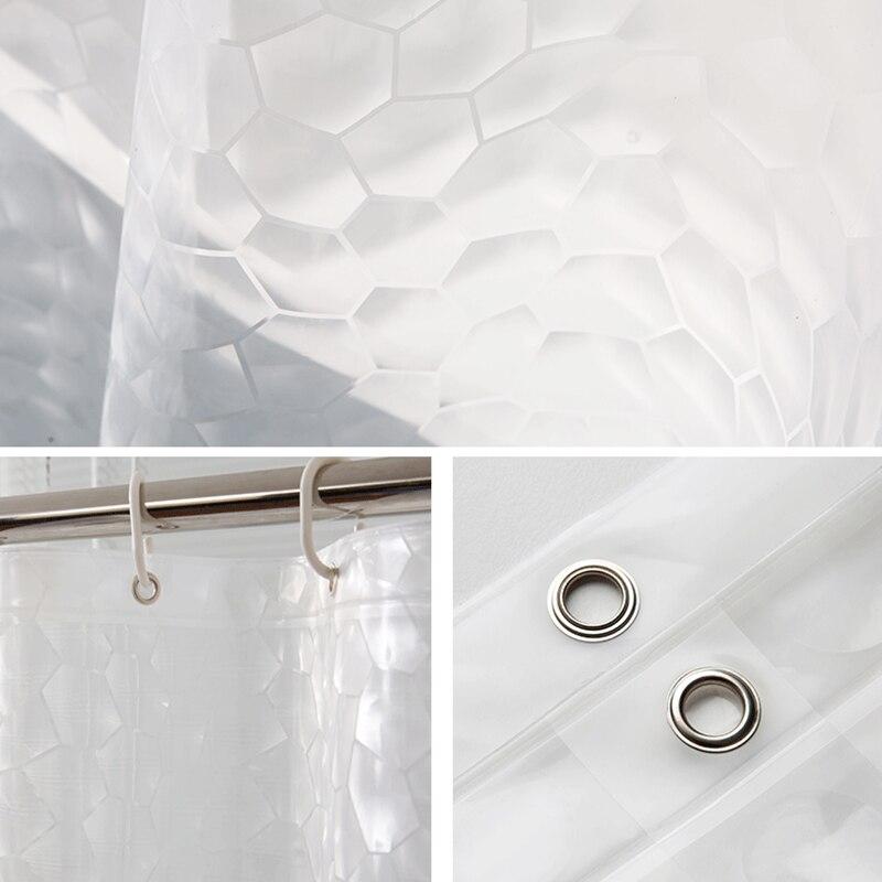 Rideau de douche transparent à écailles Rideaux de douche Coco-Rideaux