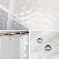 Thumbnail for Rideau de douche transparent à écailles Rideaux de douche Coco-Rideaux