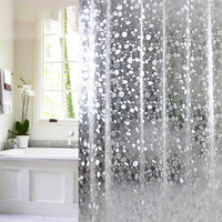 Thumbnail for Rideau de douche et baignoire transparent galets salle de bain