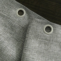 Thumbnail for Rideau de douche uni lin gris Rideau de douche ou de baignoire Coco-Rideaux