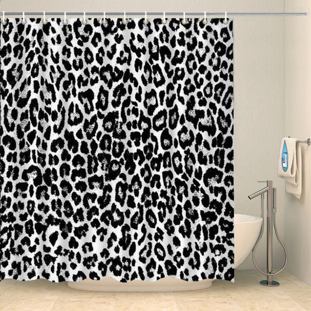 Rideau de douche à motifs léopard Rideau de douche ou de baignoire Coco-Rideaux 