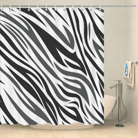 Thumbnail for Rideau de douche à motifs zébrés Rideau de douche ou de baignoire Coco-Rideaux 