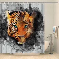 Thumbnail for Rideau de douche animal léopard artistique Rideau de douche Coco-Rideaux 