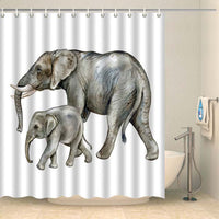 Thumbnail for Rideau de douche bébé éléphant Rideau de douche ou de baignoire Coco-Rideaux 