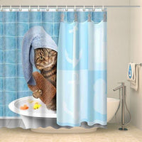 Thumbnail for Rideau de douche chat dans le bain Rideau de douche ou de baignoire Coco-Rideaux 