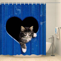 Thumbnail for Rideau de douche chat mignon Rideau de douche ou de baignoire Coco-Rideaux 