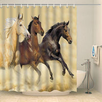 Thumbnail for Rideau de douche chevaux au galop Rideau de douche ou de baignoire Coco-Rideaux 