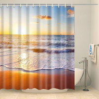Thumbnail for Rideau de douche coucher de soleil sur la plage Rideau de douche ou de baignoire Coco-Rideaux 