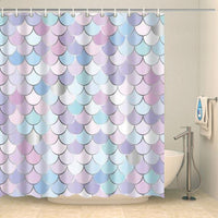 Thumbnail for Rideau de douche design à écailles multicolores Rideau de douche ou de baignoire Coco-Rideaux 