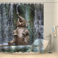 Thumbnail for Rideau de douche drôle d'éléphant joueur Rideau de douche ou de baignoire Coco-Rideaux 
