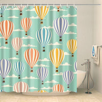 Thumbnail for Rideau de douche enfant montgolfière Rideau de douche ou de baignoire Coco-Rideaux 