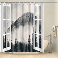Thumbnail for Rideau de douche fenêtre et montagne Rideau de douche ou de baignoire Coco-Rideaux 