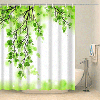Thumbnail for Rideau de douche feuillage verdoyant Rideau de douche ou de baignoire Coco-Rideaux 