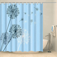 Thumbnail for Rideau de douche fleur de pissenlit Rideau de douche ou de baignoire Coco-Rideaux 