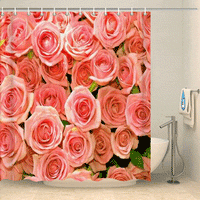 Thumbnail for Rideau de douche fleurs tapis de roses Rideau de douche ou de baignoire Coco-Rideaux 