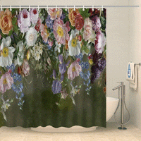 Thumbnail for Rideau de douche fleurs tombantes Rideau de douche ou de baignoire Coco-Rideaux 