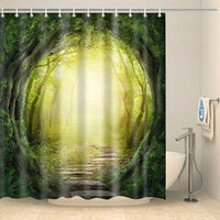 Thumbnail for Rideau de douche forêt magique Rideau de douche ou de baignoire Coco-Rideaux 