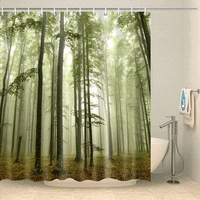 Thumbnail for Rideau de douche forêt matinale Rideau de douche ou de baignoire Coco-Rideaux 