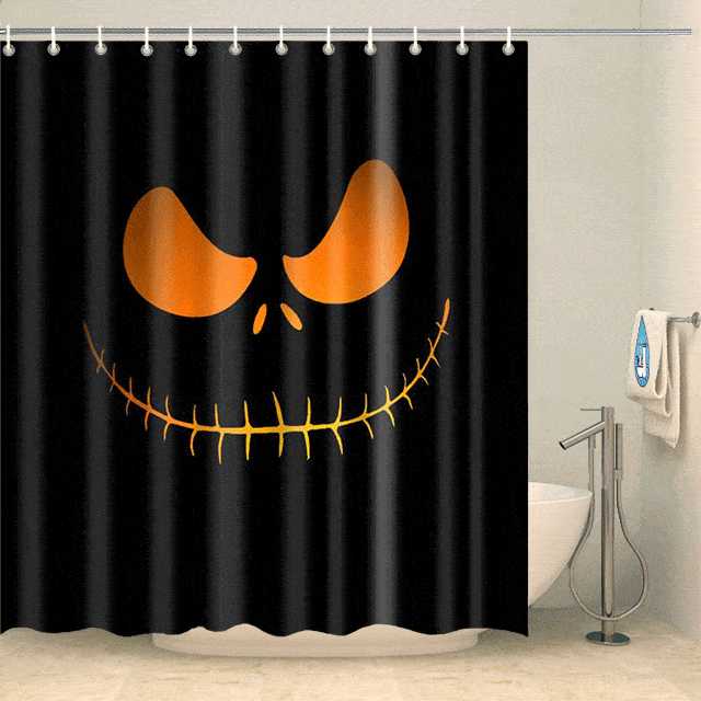 Rideau de douche Halloween Mister Jack Rideau de douche ou de baignoire Coco-Rideaux 