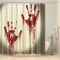Thumbnail for Rideau de douche Horreur mains sanglantes Rideau de douche ou de baignoire Coco-Rideaux 