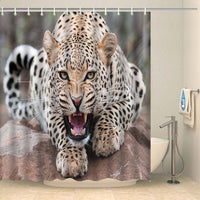 Thumbnail for Rideau de douche léopard sauvage Rideau de douche ou de baignoire Coco-Rideaux 