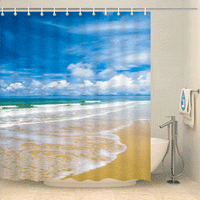 Thumbnail for Rideau de douche mer tropicale Rideau de douche ou de baignoire Coco-Rideaux 