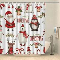 Thumbnail for Rideau de douche Merry Christmas père-Noël Rideau de douche ou de baignoire Coco-Rideaux 