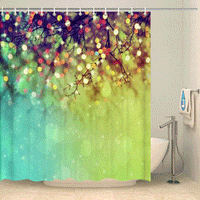 Thumbnail for Rideau de douche Noël boules brillantes Rideau de douche ou de baignoire Coco-Rideaux 