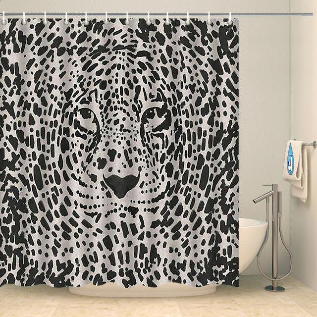 Rideau de douche original léopard Rideau de douche ou de baignoire Coco-Rideaux 