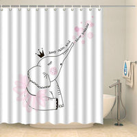Thumbnail for Rideau de douche original petit éléphant Rideau de douche ou de baignoire Coco-Rideaux 