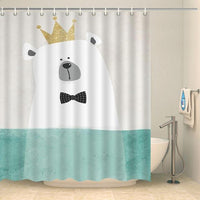 Thumbnail for Rideau de douche original petit ours polaire Rideau de douche ou de baignoire Coco-Rideaux 