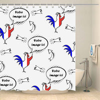 Thumbnail for Rideau de douche personnalisé Rideau de douche ou de baignoire Coco-Rideaux L180xH200 - Dimension standard 