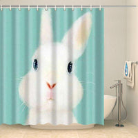 Thumbnail for Rideau de douche petit lapin craquant Rideau de douche ou de baignoire Coco-Rideaux 