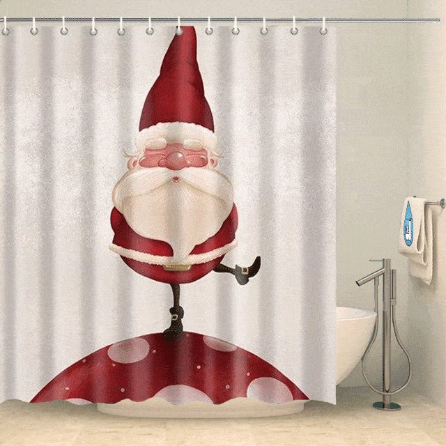 Rideau de douche petit père-Noël Rideau de douche ou de baignoire Coco-Rideaux 