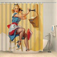 Thumbnail for Rideau de douche pin-up standardiste Rideau de douche ou de baignoire Coco-Rideaux 