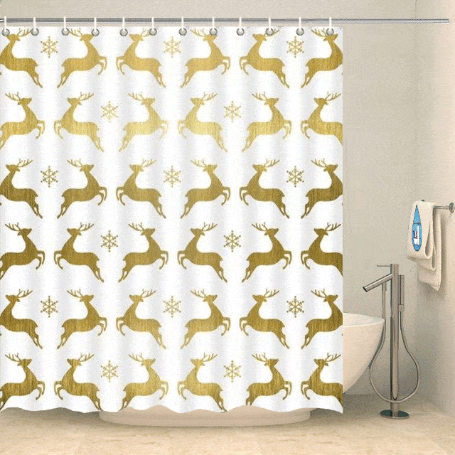 Rideau de douche reines de Noël Rideau de douche ou de baignoire Coco-Rideaux 