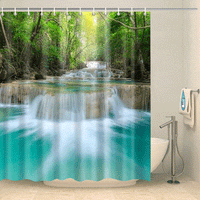 Thumbnail for Rideau de douche rivière naturelle Rideau de douche ou de baignoire Coco-Rideaux 