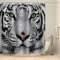 Thumbnail for Rideau de douche tigre blanc Rideau de douche Coco-Rideaux 