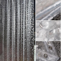 Thumbnail for Rideau de douche transparent galets petite pierre